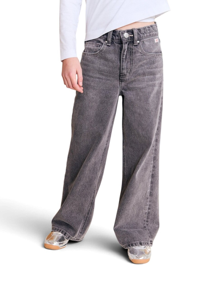 Grijze wide fit jeans AO76