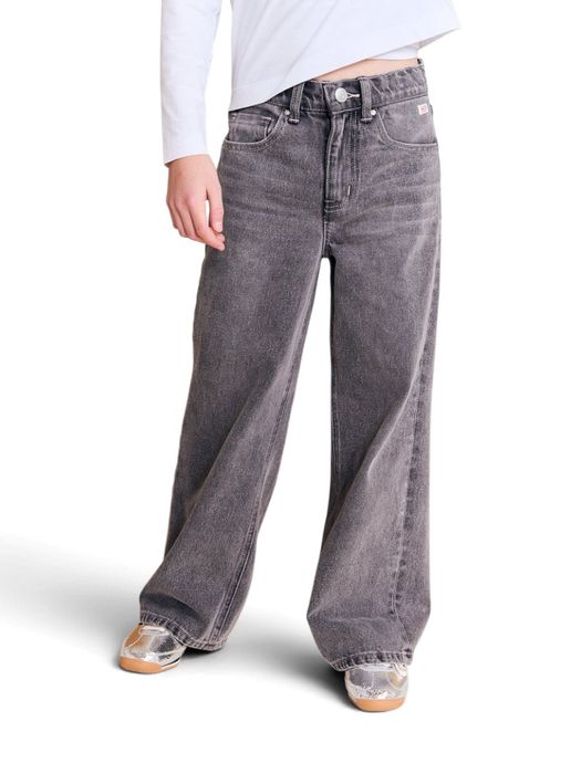 Grijze wide fit jeans AO76