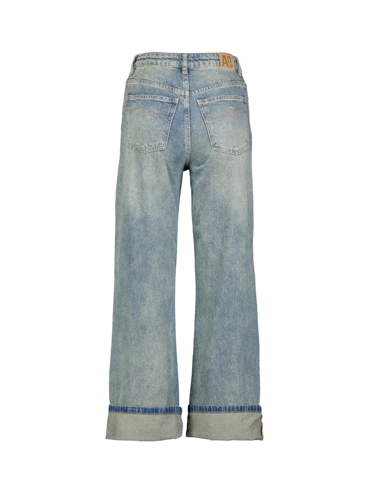 Vintage washed wide leg jeans AO76