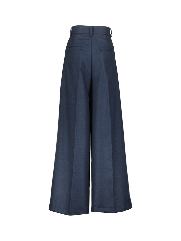 Donkerblauwe lange wijde broek AO