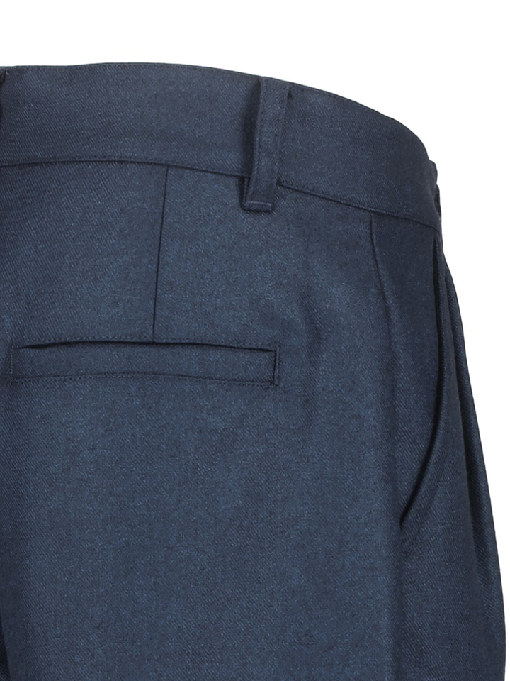 Donkerblauwe lange wijde broek AO