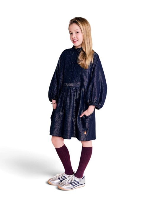 Blauw kleed met glinsterend detail AO Girls
