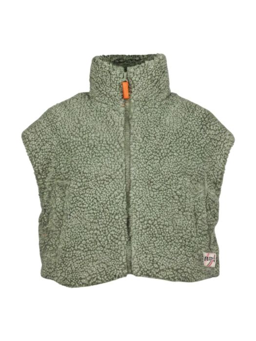 Groene teddy bodywarmer AO76