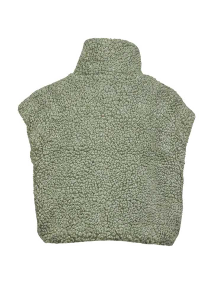 Groene teddy bodywarmer AO76