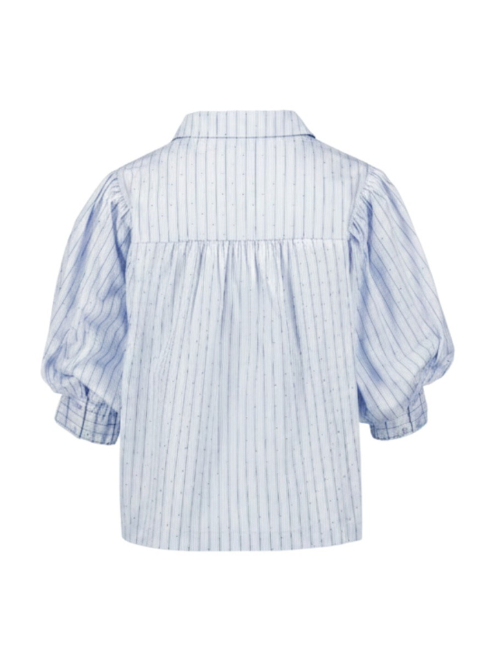 Blauwe  gestreepte blouse Etta Neo Noir 