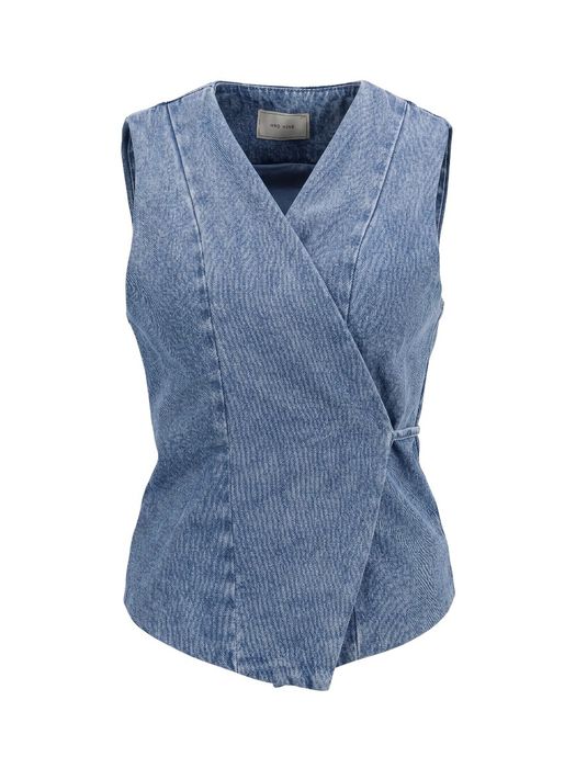 Blauwe mouwloze cache coeur gilet Samara Neo Noir