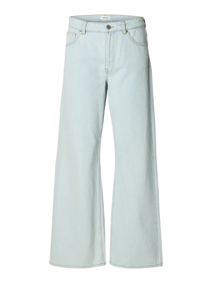 Lichtblauwe loose fit jeans Bea Selected Femme