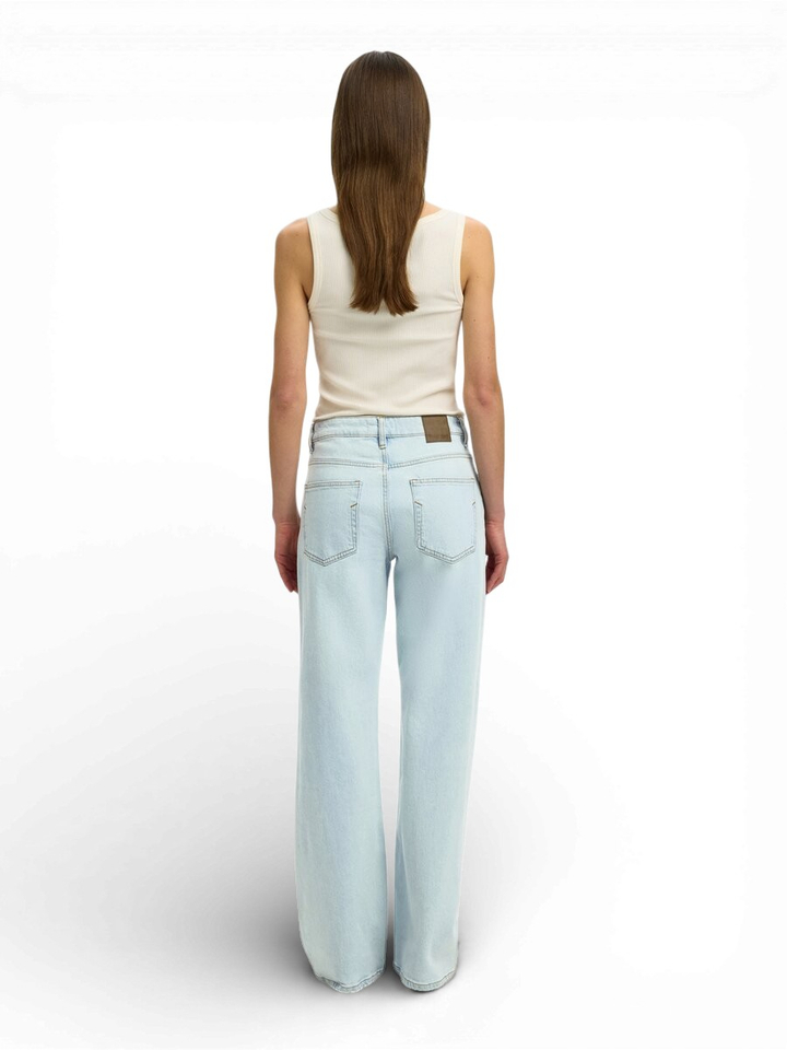 Lichtblauwe loose fit jeans Bea Selected Femme