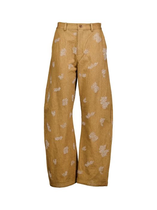 Beige broek met opgestikte parels VASLER Munthe