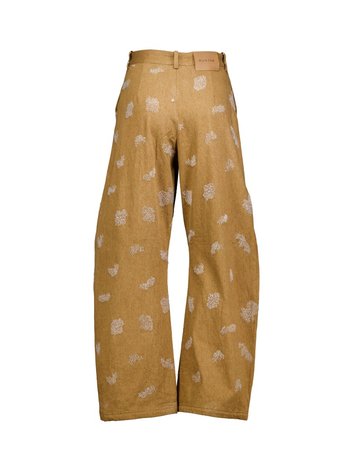 Beige broek met opgestikte parels VASLER Munthe