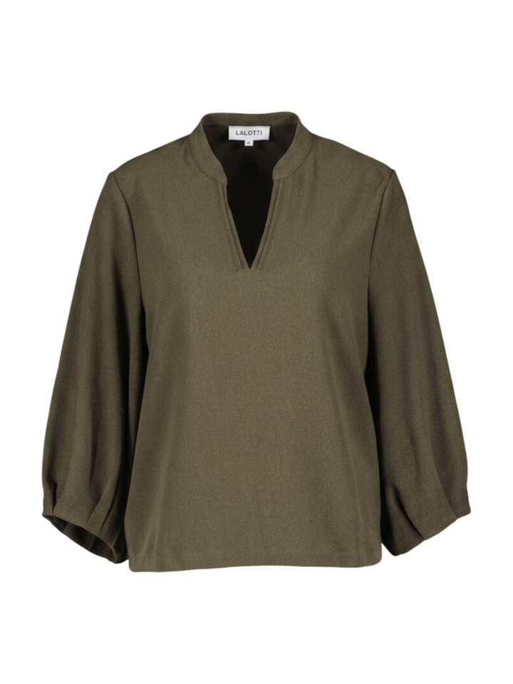 Donkergroene blouse Sol Lalotti