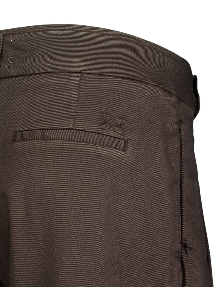 Donkerbruine geklede broek Javea Wide Pants Lalotti 