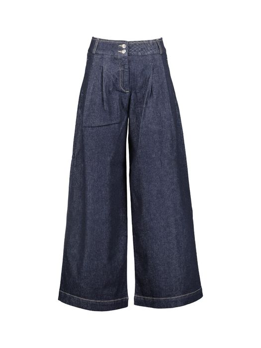 Donkerblauwe loose fit jeans Javea Wide Pants Lalotti