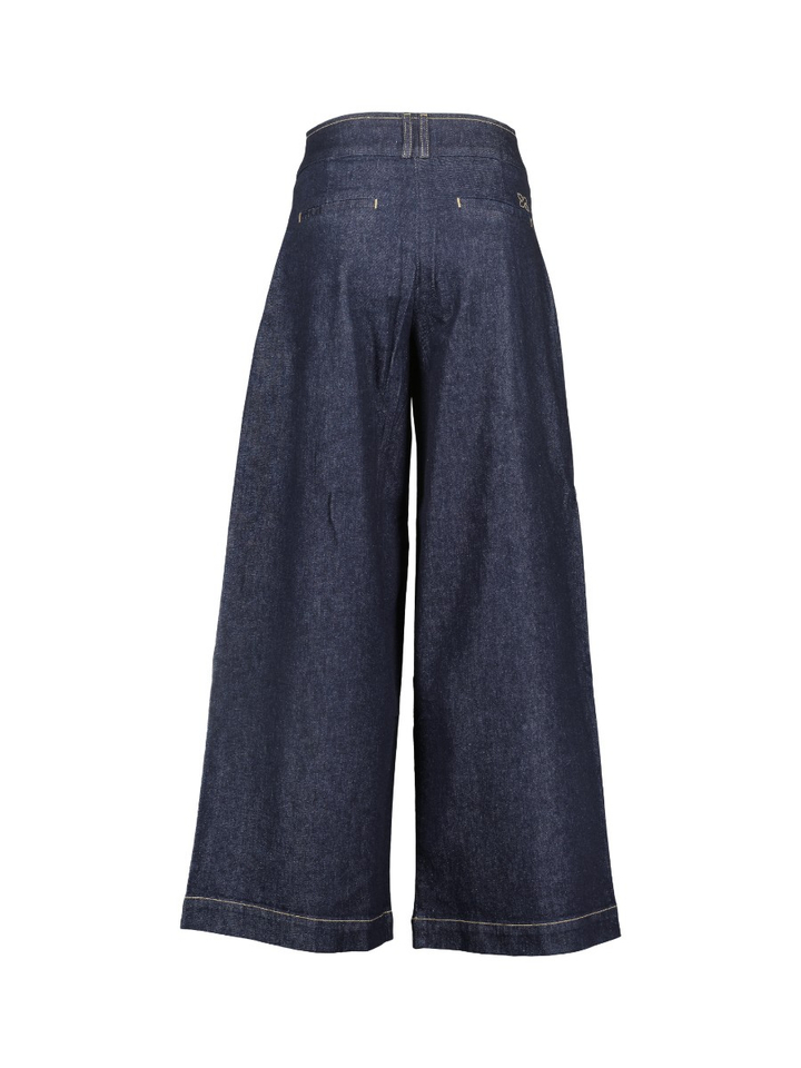 Donkerblauwe loose fit jeans Javea Wide Pants Lalotti 