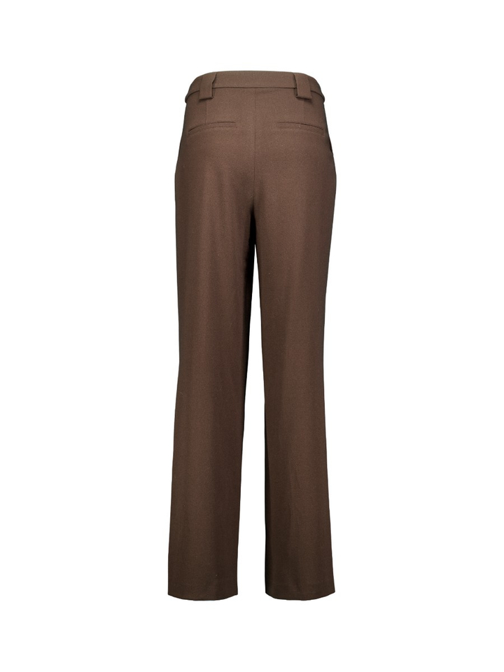 Donkerbruine stijlvolle broek Paulette Lalotti