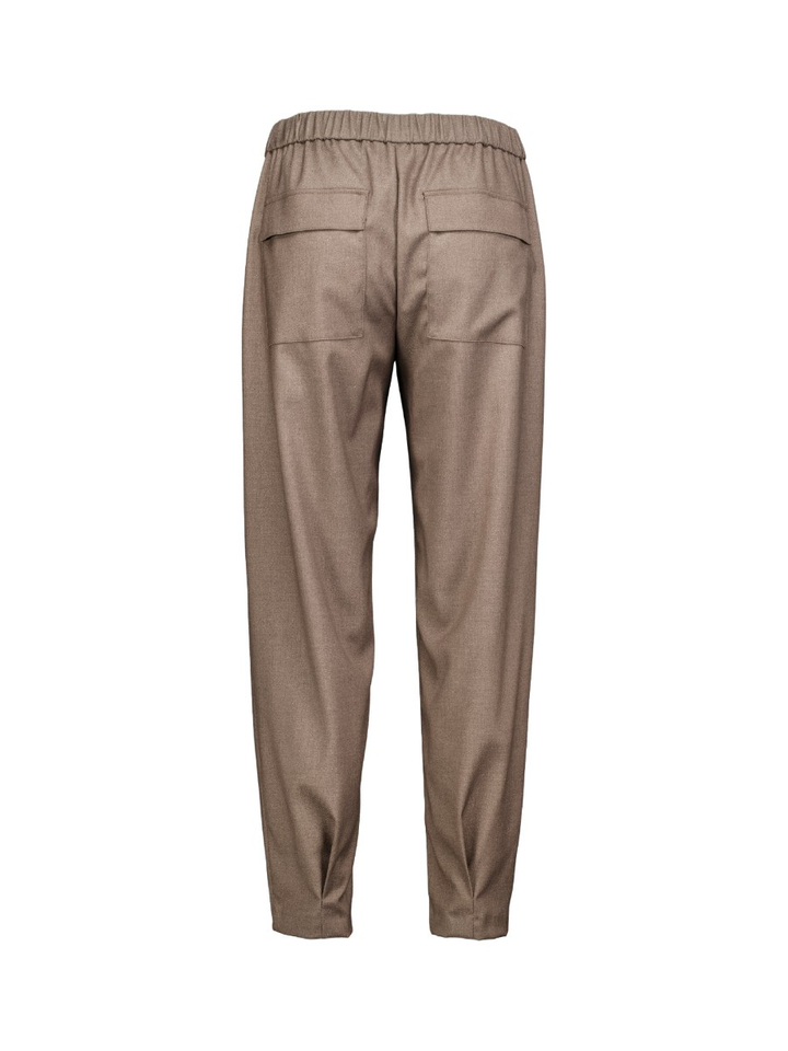 Bruine geklede broek Maine Lalotti
