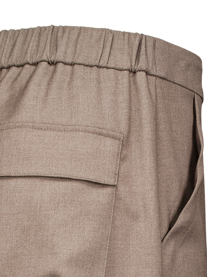 Bruine geklede broek Maine Lalotti