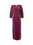Bordeaux kleurige maxi-jurk Eleonora long dress Lalotti 