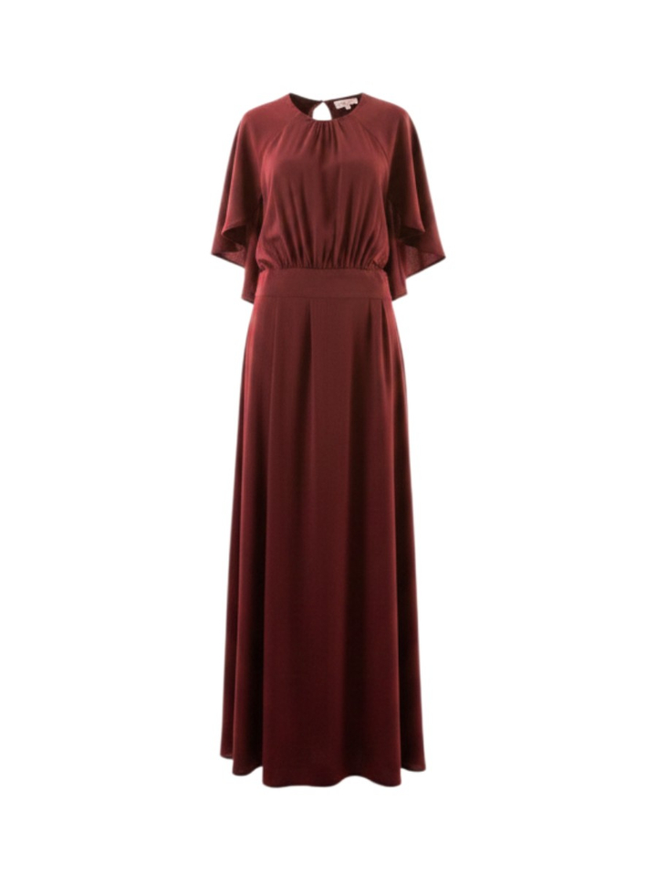 Bordeauxkleurige maxi-jurk Felice Long Dress Lalotti