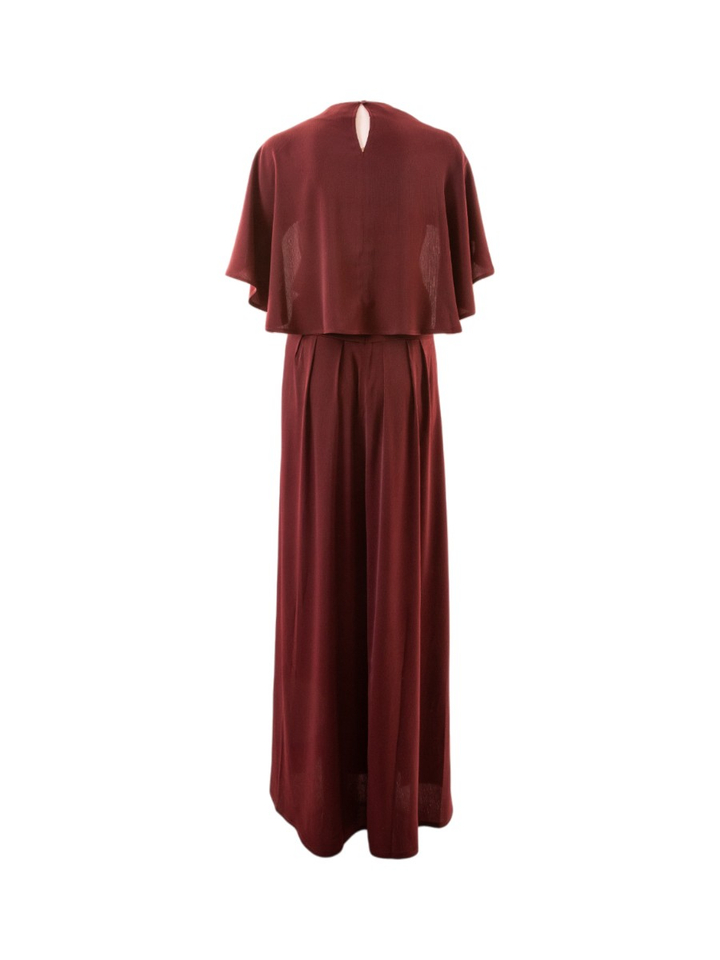 Bordeauxkleurige maxi-jurk Felice Long Dress Lalotti