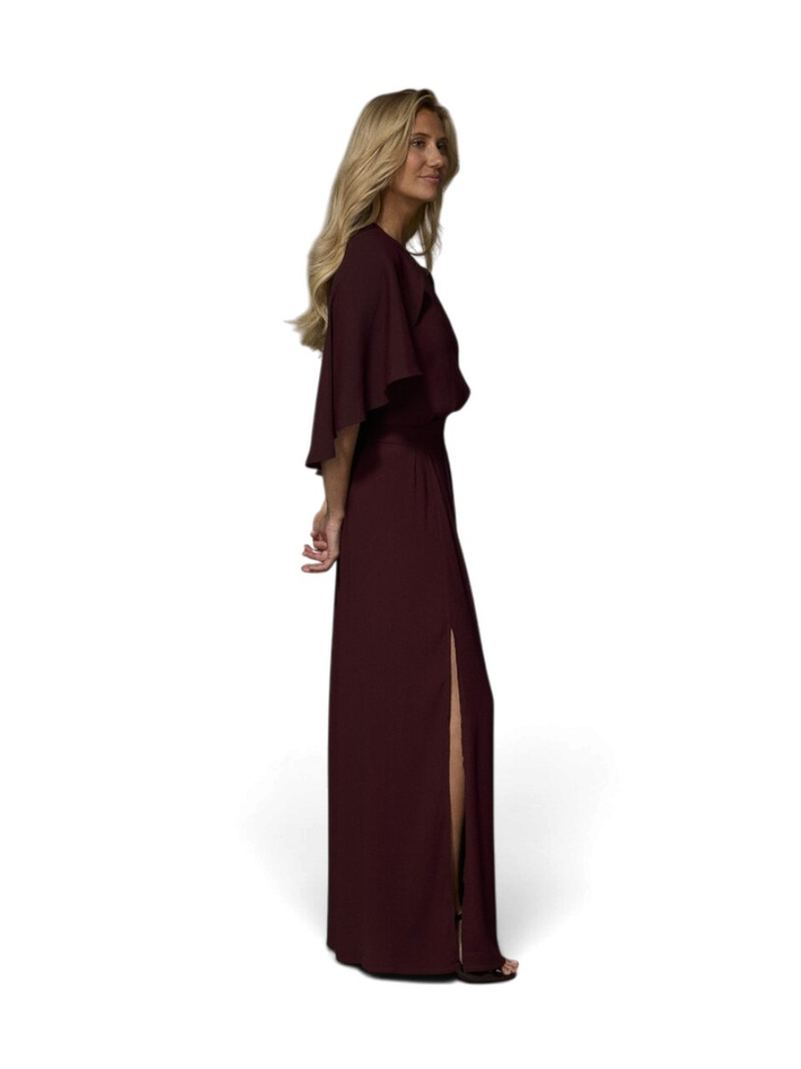 Bordeauxkleurige maxi-jurk Felice Long Dress Lalotti