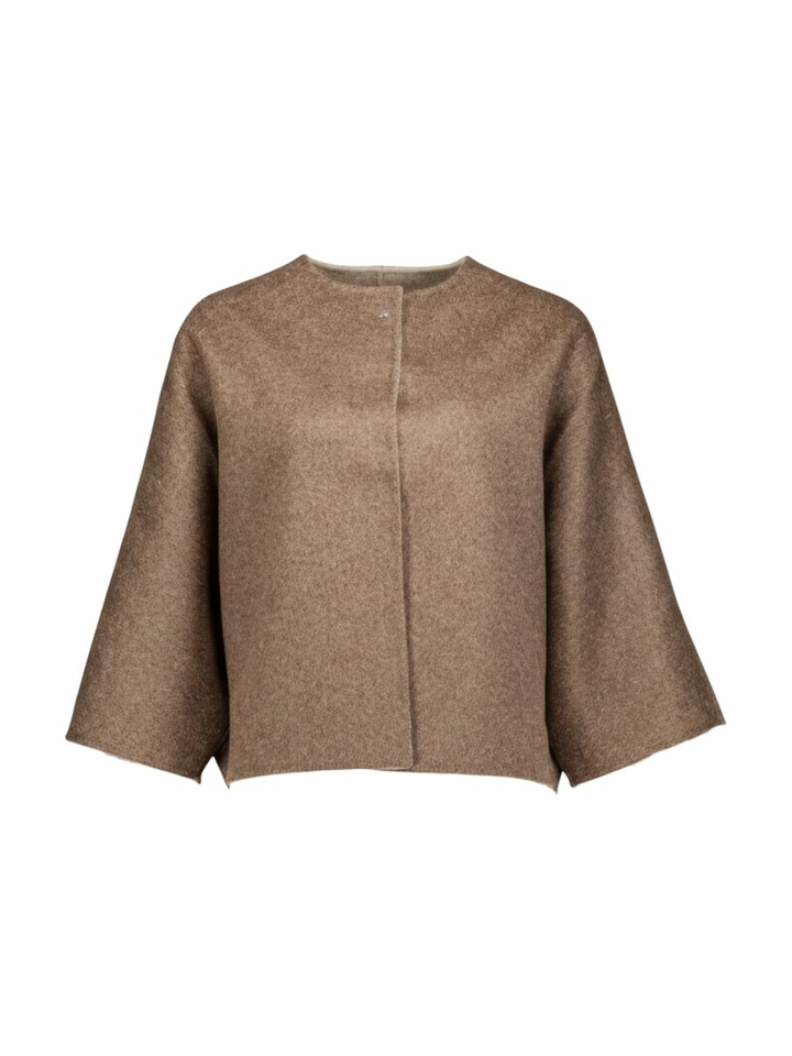 Beige omkeerbare manteljas Carole Lalotti