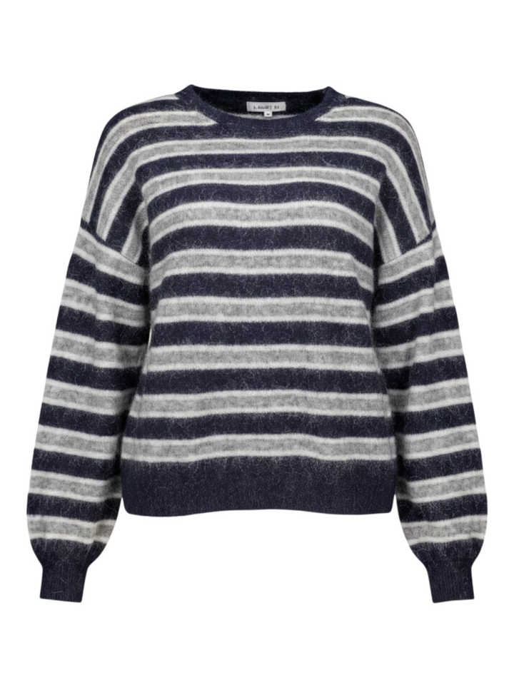 Grijze pull met zwarte streep Michelle Lalotti