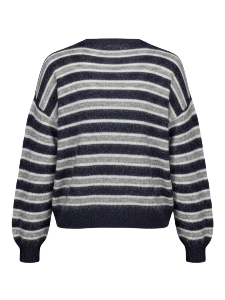 Grijze pull met zwarte streep Michelle Lalotti
