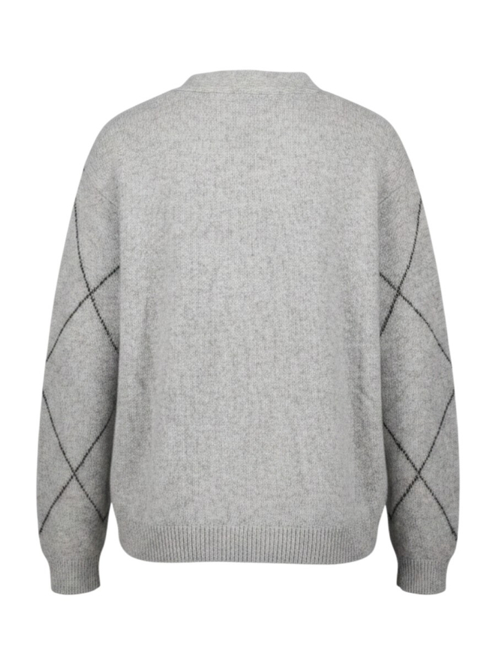 Grijze gilet met knopen Gloria Lalotti
