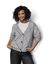 Grijze gilet met knopen Gloria Lalotti