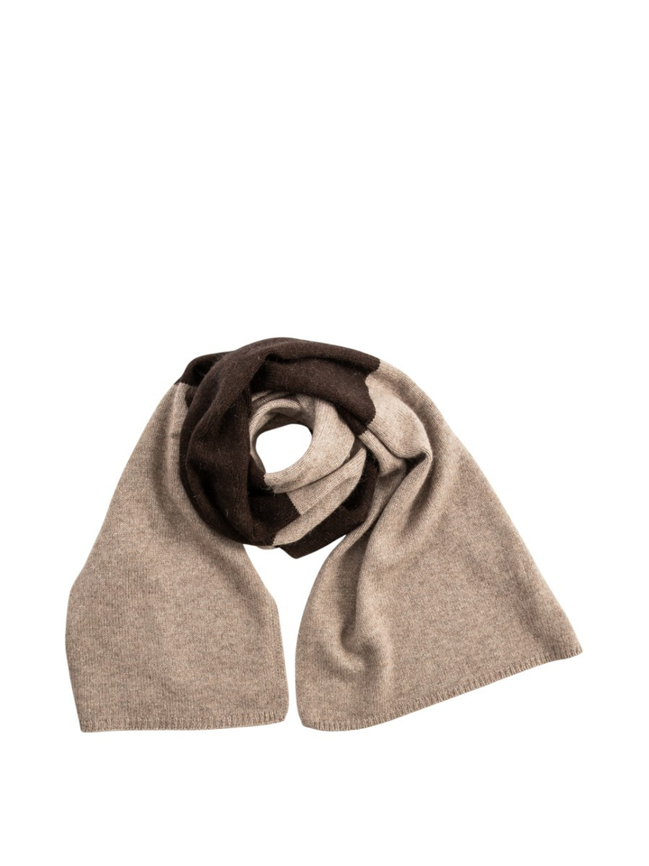 Beige sjaal met strepen Gio Lalotti
