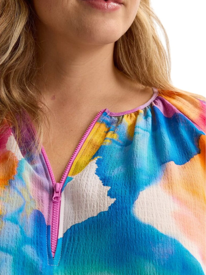 Multi-color bloes met rits Jezan Mayerline