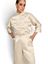 Beige glanzende bloes met knoopdetail Betty Due Amanti 