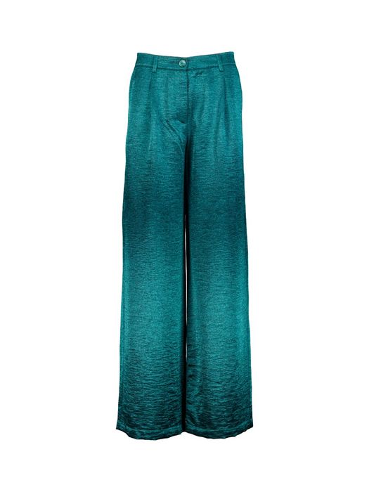 Groene broek met glans Petra Due Amanti