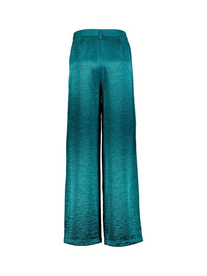 Groene broek met glans Petra Due Amanti 
