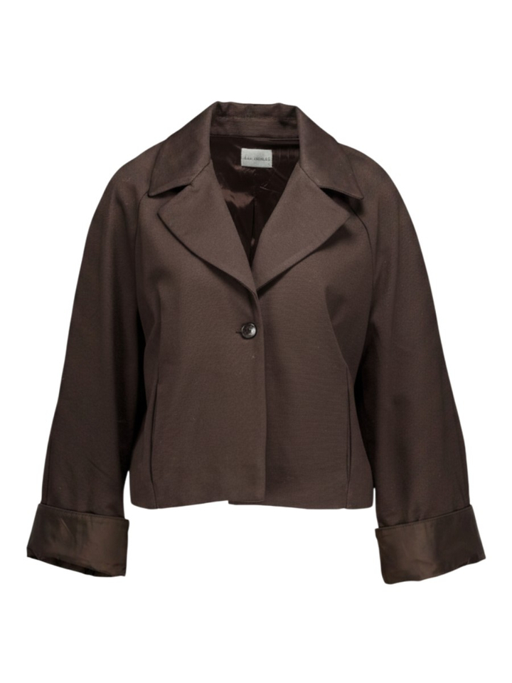 Bruine korte blazer Jane Due Amanti