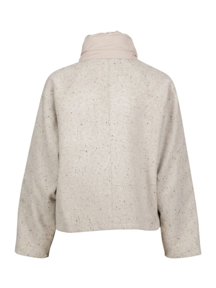 Beige jas met glitter detail Justine Due Amanti 