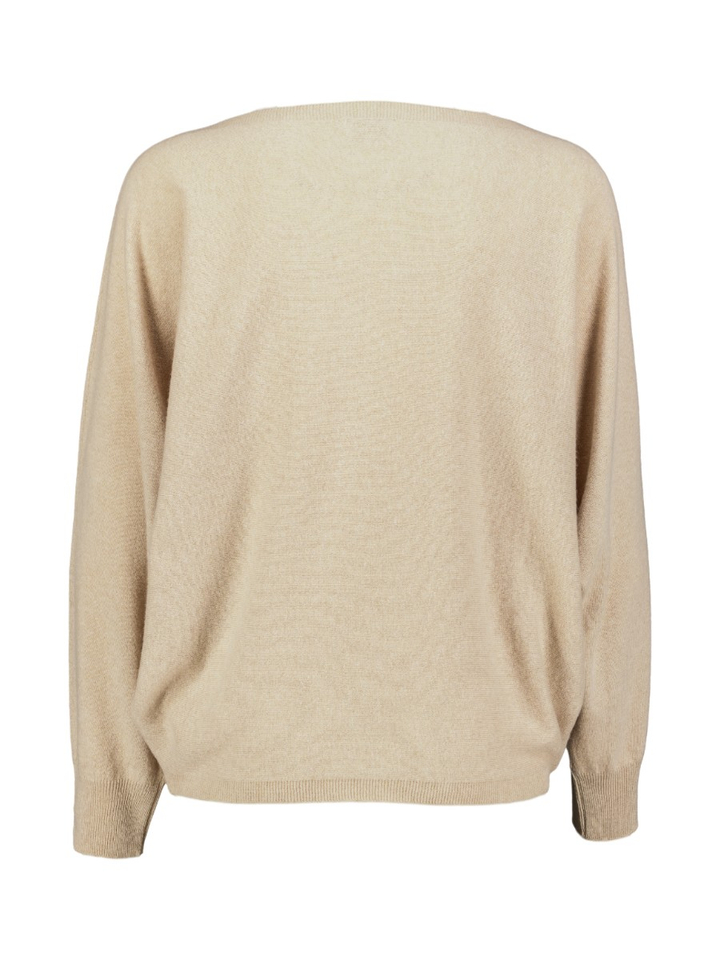 Beige oversized trui met wol Berna Due Amanti