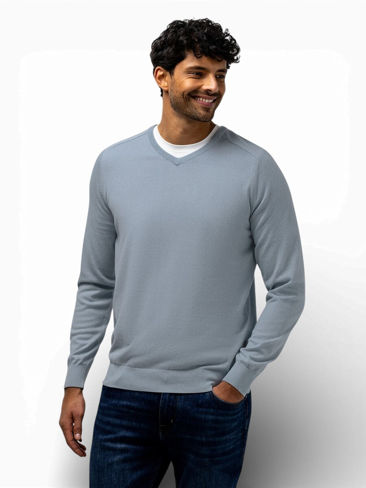 Gemêleerde trui met v-hals State Of Art