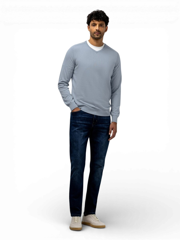 Gemêleerde trui met v-hals State Of Art