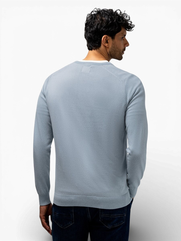 Gemêleerde trui met v-hals State Of Art