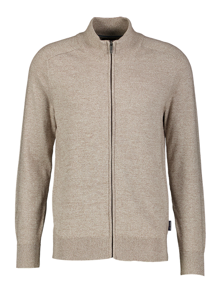 Fijngebreide gilet van katoen mouliné State Of Art