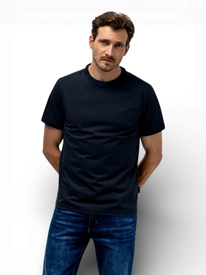 Donkerblauwe t-shirt met ronde hals State Of Art 