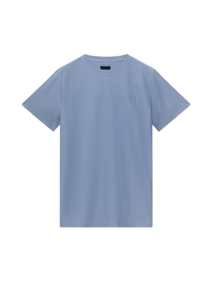 Lichtblauwe T-shirt met fijne structuur State Of Art 