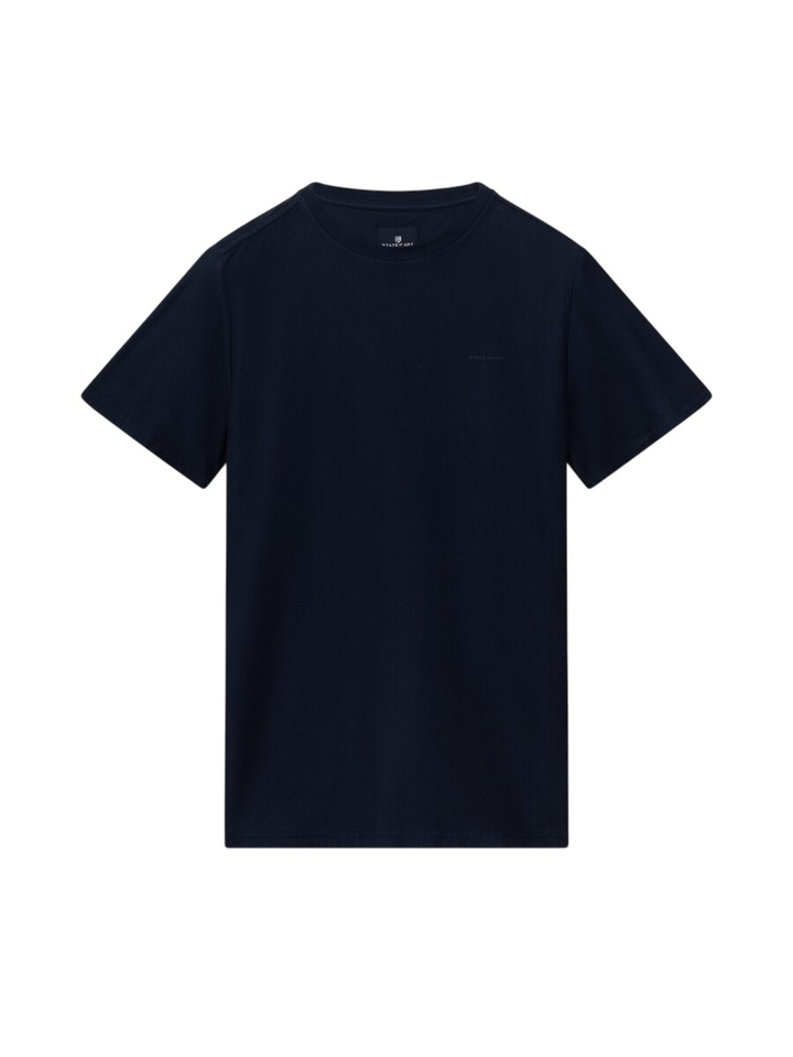 Donkerblauwe trui met fijne structuur State Of Art 