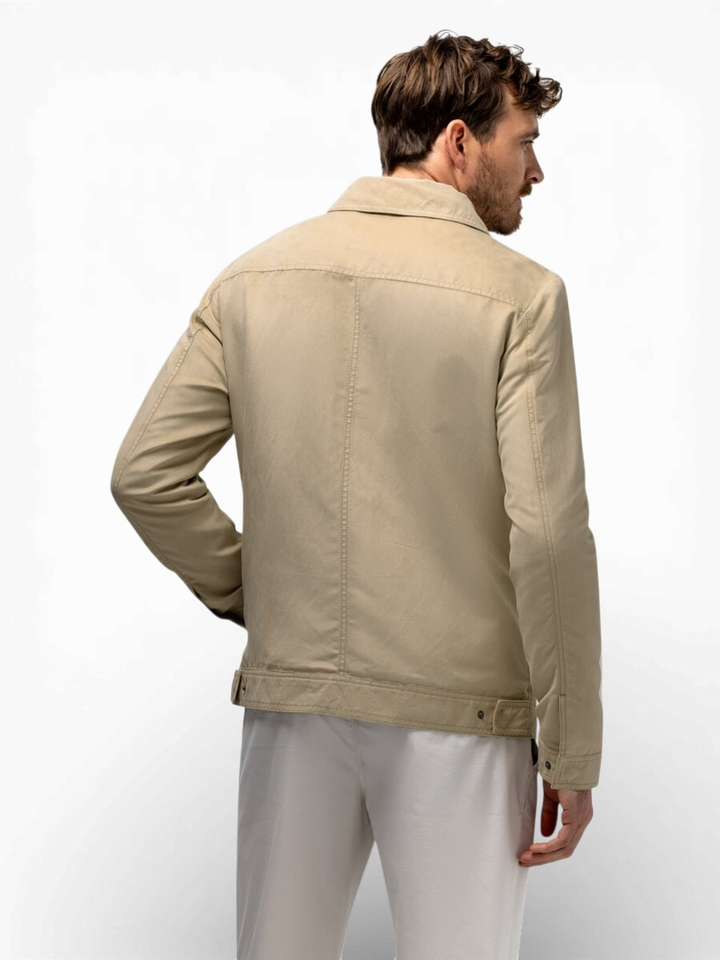 Beige jas in suede look State Of Art 