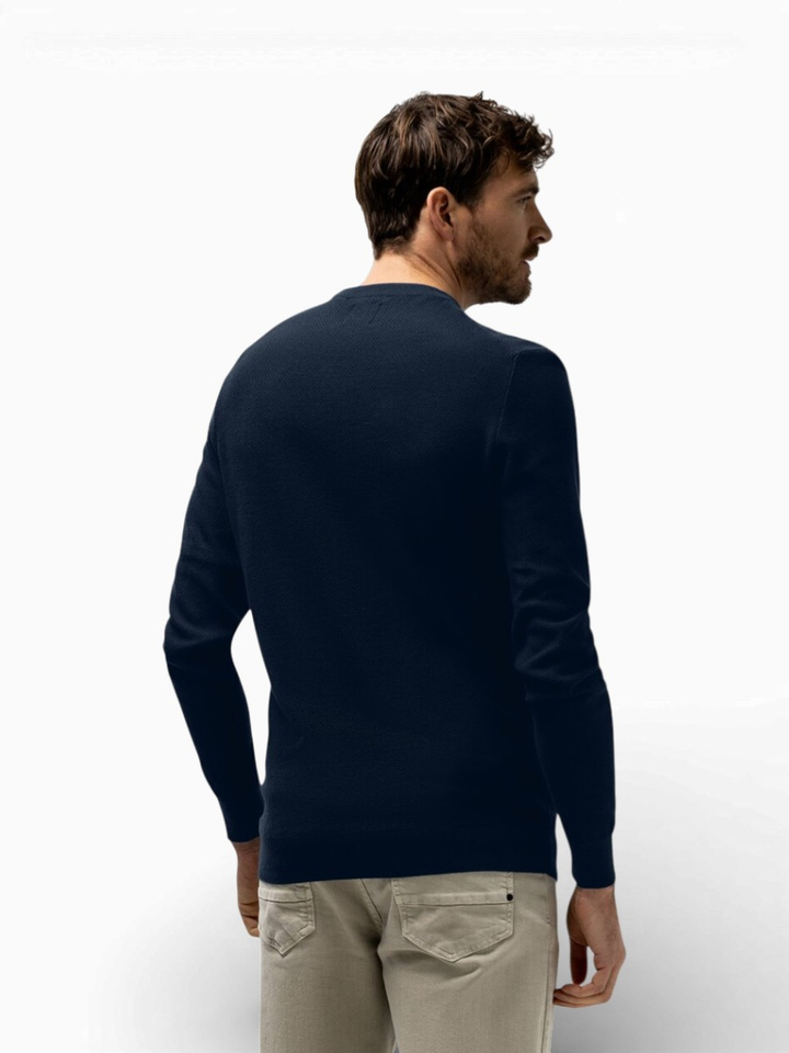 Blauwe trui met ronde hals State Of Art