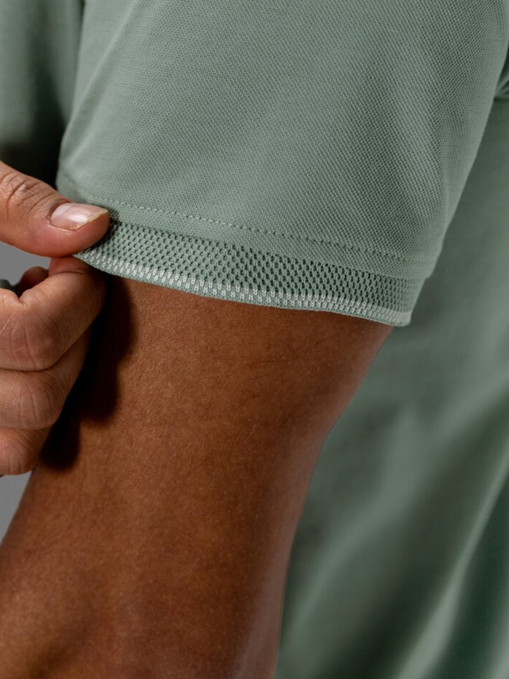 Groene polo met knoopsluiting State of Art