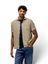 Beige linnen hemd (regular fit) met korte mouwen State Of Art 