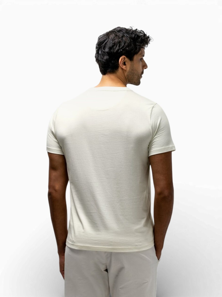 Witte katoenen T-shirt met opdruk State Of Art
